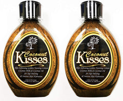 ED HARDY Coconut Kisses front packaging, two 13.5 oz bottles showing label and palm logo benefits