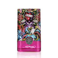 ED HARDY close-up of bottle label and cap showing premium finish