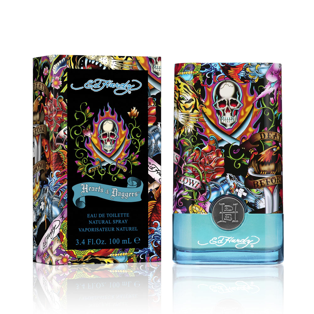 ED HARDY bottle front view showing bold packaging and confident style