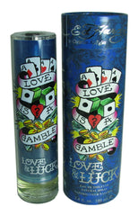 Christian Audigier Ed Hardy bottle front view showing label and fragrance in lifestyle context
