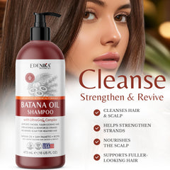 EDENIKA BOTANICALS pump dispensing shampoo for easy use
