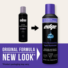 Edge gel lather texture close-up showing smooth glide benefit