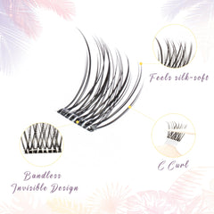 EHSZM BEAUTY 8mm cluster next to ruler to show discreet natural length