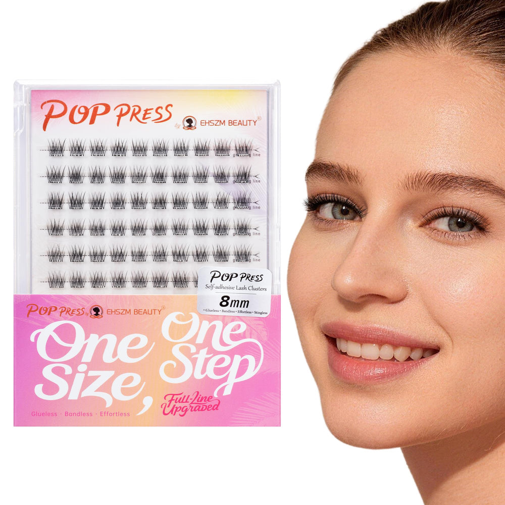 EHSZM BEAUTY front packaging showing pop press clusters and quick-apply benefit