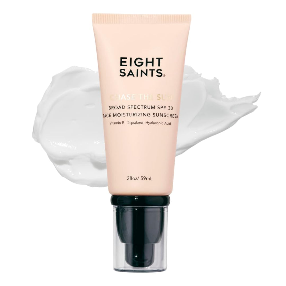 Eight Saints front packaging showing SPF 30 protection and benefits