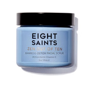 Eight Saints jar front view showing label and 2oz size, clear product identity and benefit