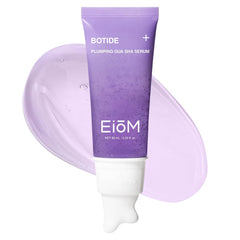 EIOM front packaging showing serum and built-in gua sha for quick routine