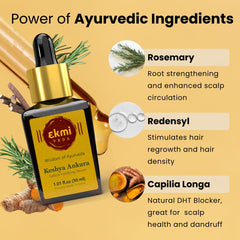 Ekmiveda lightweight serum texture on fingertip showing smooth absorption and non-greasy feel