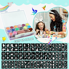Eleanore's Diary stencil sheets spread showing 165 reusable design options