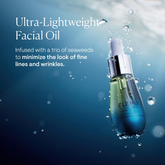 ELEMIS dropper dispensing a clear oil, demonstrating precise, mess-free application