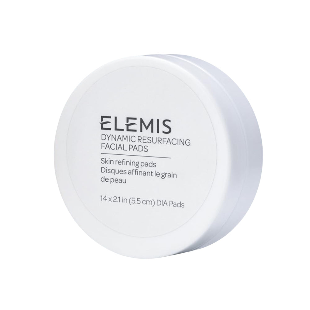 ELEMIS front packaging showing 14-count pads for easy daily resurfacing