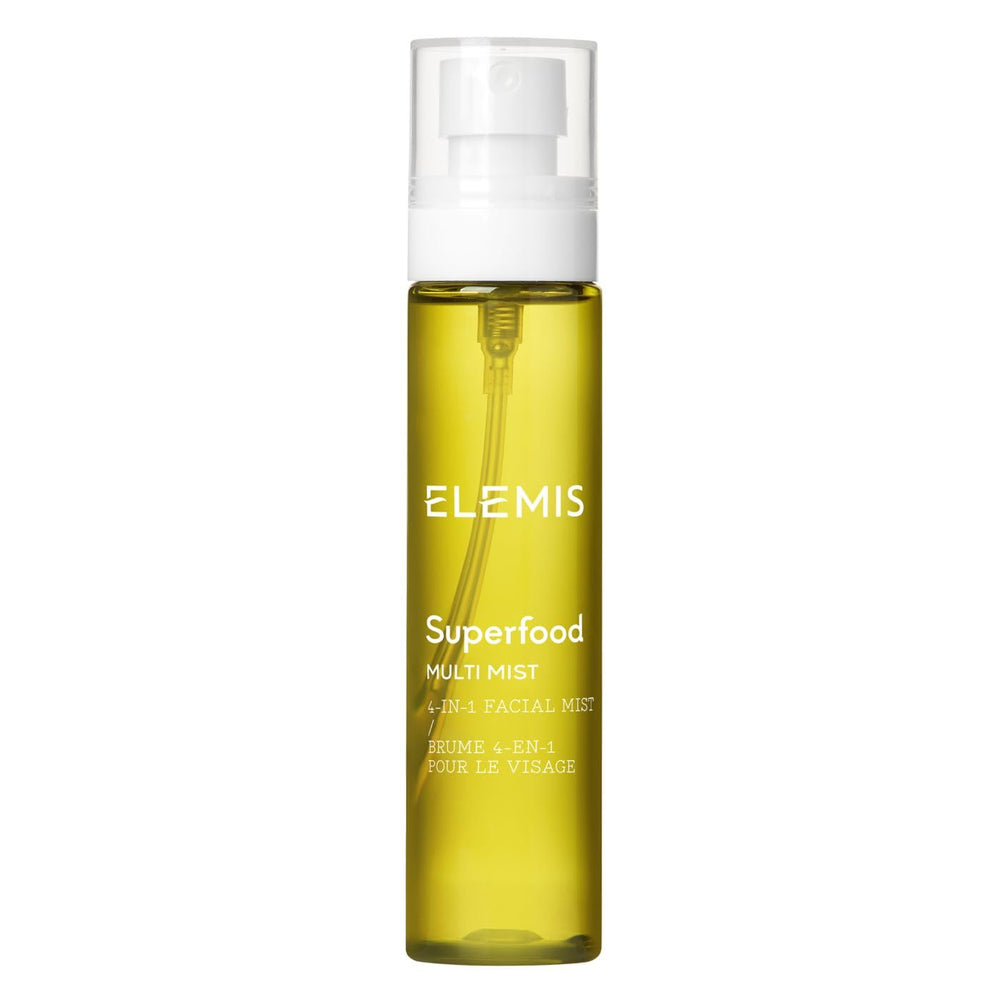 ELEMIS front bottle view showing compact 98ml size and sleek labeling for convenience