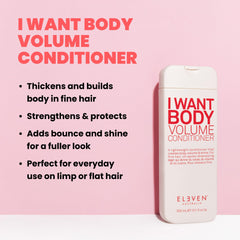 ELEVEN AUSTRALIA conditioner texture being poured for lightweight nourishment