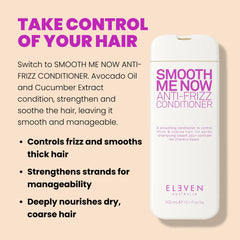 ELEVEN AUSTRALIA creamy conditioner texture demonstrating smooth, spreadable formula