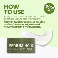 ELEVEN AUSTRALIA cream texture on hand highlighting easy spread