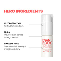 ELEVEN AUSTRALIA powder being applied at roots for instant lift