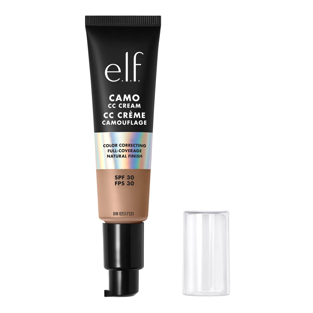 e.l.f. front packaging showing shade Medium 370 N and coverage benefits