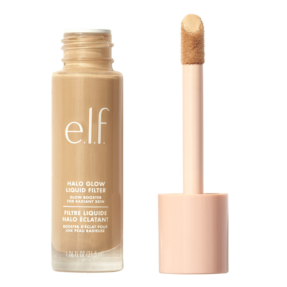 e.l.f. front bottle shot showing shade 5 Medium/Tan and glow
