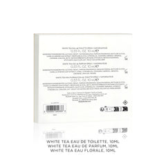 Elizabeth Arden White Tea mini set with packaging open highlighting travel convenience