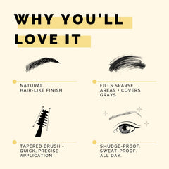 Elizabeth Mott texture swatches showing natural hair-like finish and even coverage