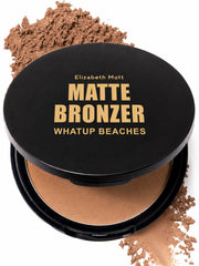 Elizabeth Mott front packaging showing bronzer compact and branding for easy identification