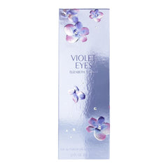 Elizabeth Taylor Violet Eyes bottle close-up highlighting label and glass detail