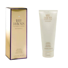 Elizabeth Taylor White Diamonds front bottle view showing elegant packaging and easy application