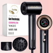 ELLA BELLA compact dryer front view showing sleek design and portability benefit