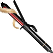 ELLA BELLA front view curling iron showing sleek wand and controls for precise styling