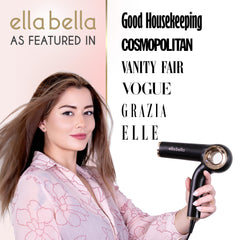 ELLA BELLA open dryer ready to use with ergonomic grip benefit