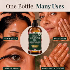 Ella & Eden dark glass bottle protecting oil and preserving potency