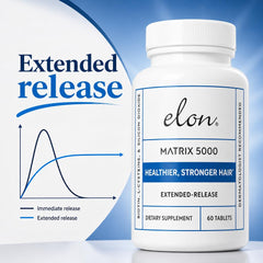 Elon Matrix 5000 label and nutrition facts showing ingredients and transparency benefit