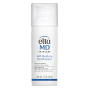 EltaMD front pump bottle showing product and compact size benefit