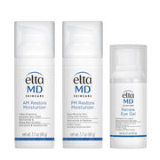 EltaMD kit front packaging showing all three products and clear benefits