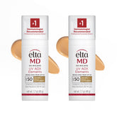 EltaMD front packaging showing SPF 50 and tinted mineral sunscreen benefits