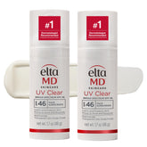 EltaMD bottle front pump showing clean packaging and easy dispensing benefit