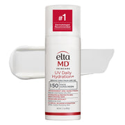 EltaMD front packaging showing SPF 50 and hydrating benefits