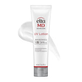 EltaMD tube front packaging showing SPF 35 and clear zinc oxide benefits