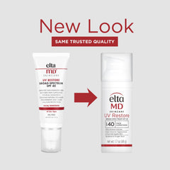 EltaMD UV Restore open cap dispensing product for easy application