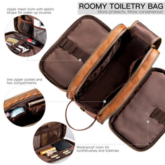 Elviros interior with organized pockets keeping grooming items neatly separated and accessible