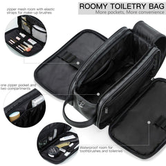 Elviros interior pockets detail keeping small grooming items neatly organized