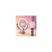 ELYYSORA front view rose gold mirror showing elegant finish and full-face benefit