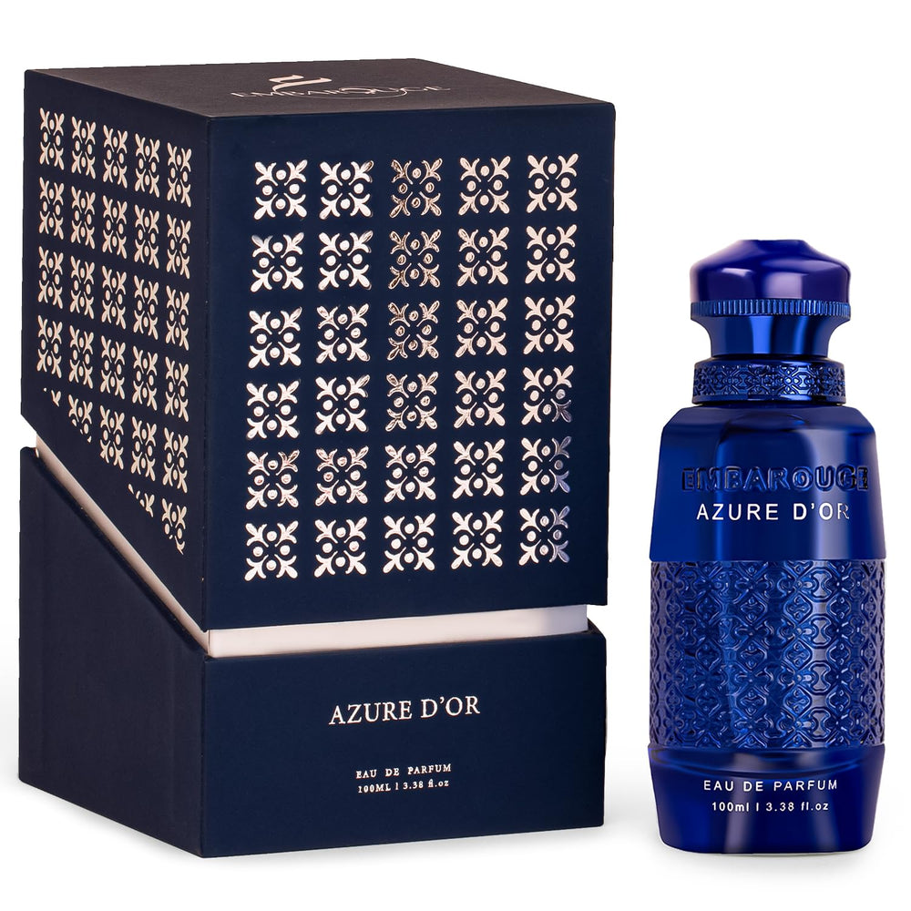 EMBAROUGE bottle front view showing elegant design and strong evening presence