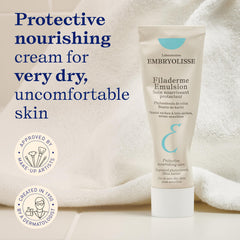 Embryolisse Filaderme cream texture close-up highlighting rich emollience and smooth spreadability