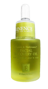 Eminence front bottle view showing compact 0.5 oz and clear branding for travel convenience