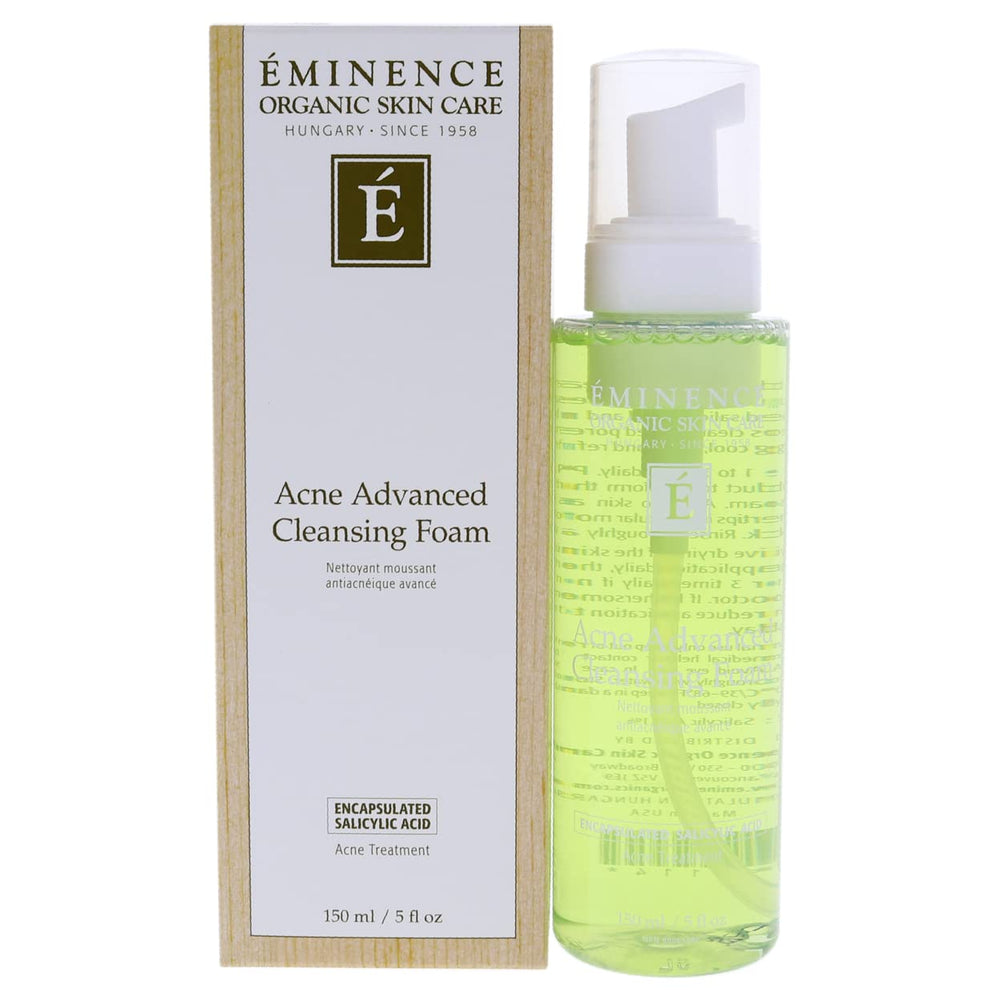 Eminence front packaging showing cleanser and clean skin benefit