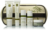 Eminence starter set front packaging showing all travel-size products and benefits