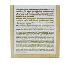 Eminence product label highlighting mangosteen and key ingredient benefits visibly