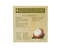 Eminence moisturizer on fingertips demonstrating easy absorption and non-greasy feel