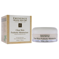 Eminence moisturizer applied to hand, illustrating quick absorption and hydration